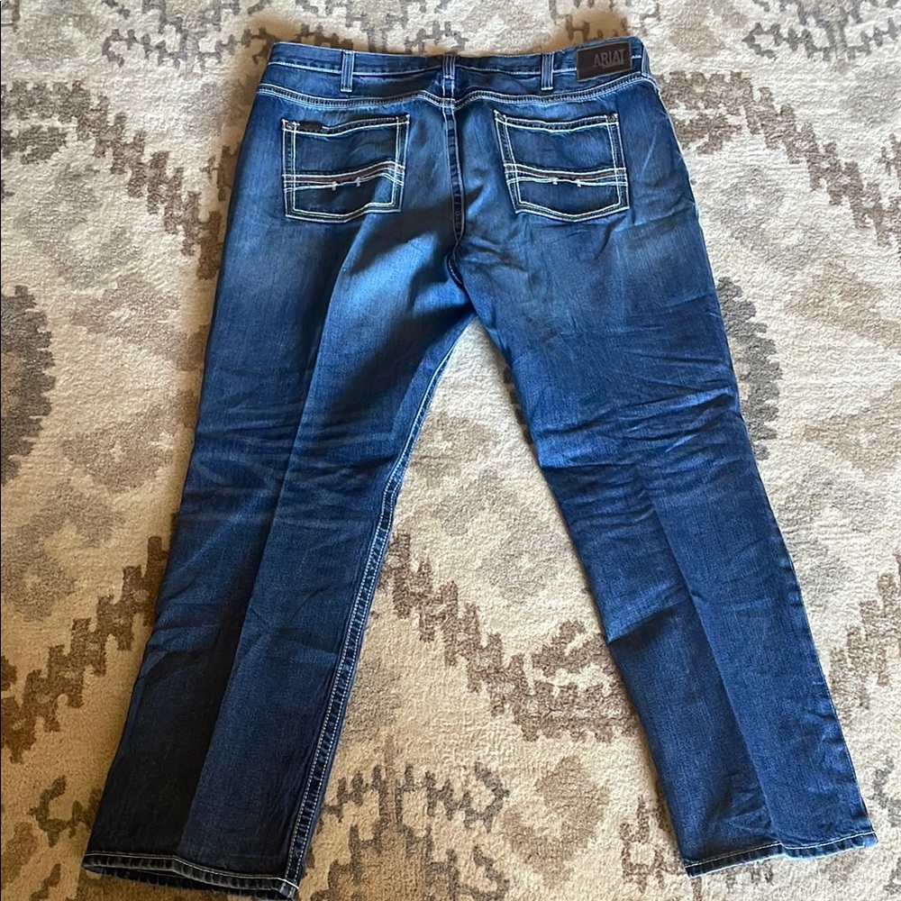 Ariat Men's Straight Jeans - Dark Blue - Picture 3 of 3
